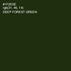 #1F2E0E - Deep Forest Green Color Image